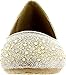 Lucky Top F-54K Little Girls Rhinestone Ballet Ballerina Flats Gold