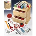 Smartek RX-24W Wooden Sewing Chest With Accessories