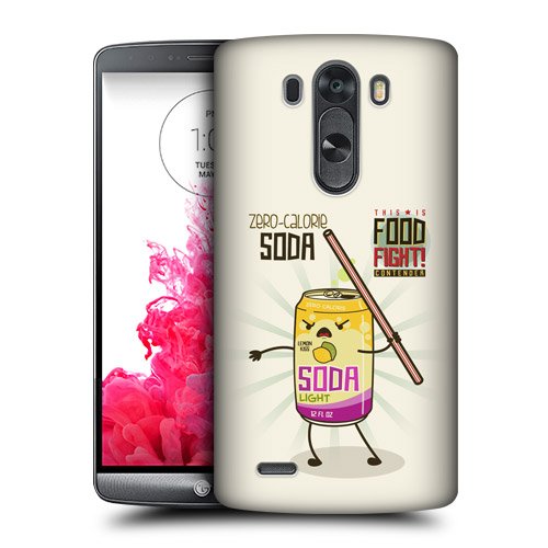 Head Case Designs Zero-Calorie Soda This is Food Fight Protective Snap-on Hard Back Case Cover for LG G3 D855 D850