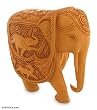 Wood sculpture, 'Elephant Fanfare' Wood sculpture, 'Elephant Fanfare'
