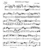 Bach C.P.E. Sonata in F Major: Instantly download and print sheet music