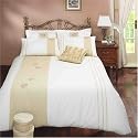 Desire Ivory/Gold Double Duvet Set
