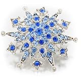 Blue Studded Artisti Pin Brooch