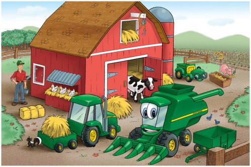 Corey Combine Fun on the Farm 60 Piece Puzzle