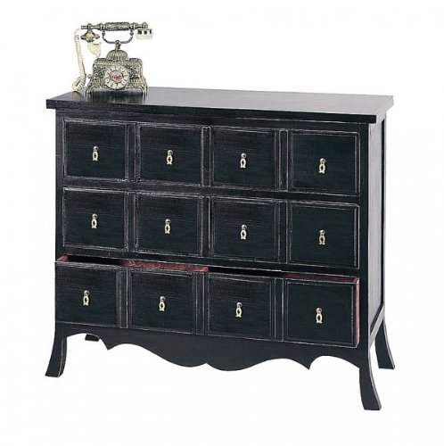 3 ASIAN STORAGE CHEST W/ 3 DRAWERS By Wayborn
