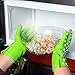 Finally! Women's Silicone Oven Mitts / Pot Holders. These Cooking Gloves are the Only Ones Designed Specifically to Fit Ladies' Hands - Ultra Flexible & Heat Resistant | They are Perfect for Birthday Gifts for Her & Ideal for Bridal Showers, Weddings & Housewarming Gifts (Lime Green, M/L, 1 Pair)