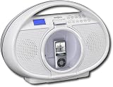 Water resistant CD Boombox with dock for iPod Devices