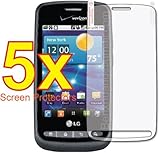 5x LG Vortex VS660 Smart Phone Premium Clear LCD Screen Protector Cover Gua ....