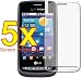 5x LG Vortex VS660 Smart Phone Premium Clear LCD Screen Protector Cover Guard Film Kit, no cutting is required! Exact fit and satisfaction guaranteed!