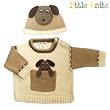 Little Knits Chocolate Dog Sweater 0-6 Months (Hat Sold Separately)
