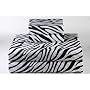 Dreamy Linens Black Zebra Print Sheet Set, Full