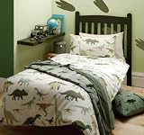 Catherine Lansfield Dinosaurs Single Duvet Cover Set