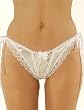 Side Tie Crotchless Panty
