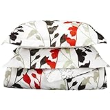 Divatex Grace Microfiber Duvet Full/Queen Mini Set, Red
