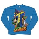 Teen Titans - Tower - Blue Youth Long Sleeve T-Shirt Cartoon