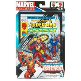  Marvel Universe Greatest Battles Action Figure 2Pack Spider Man Captain Britain