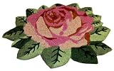 Geo Crafts IE 1255 24 - inch - by - 36 - inch PVC Backed Coir Doormat, Rose - B002GP7P0A
