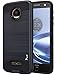 Moto Z Force Case, Tauri [Shock Absorbent] Slim Brush Texture Hybrid Defender Armor Protective Case Cover For Motorola Moto Z Force Droid - Black