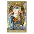 Labor Day Souvenir Laborers with Lady Justice Giclee Poster Print, 12x16