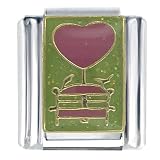 Love Birds Bench Italian Charms Bracelet Link