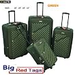CS6270 GREEN CHARLIE SPORT 4PCS TRAVEL LUGGAGE SET
