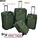 CS6270 GREEN CHARLIE SPORT 4PCS TRAVEL LUGGAGE SET