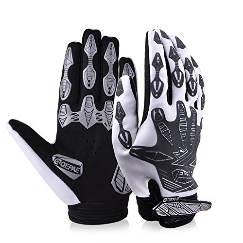 Vbiger Men's Outdoor Full Finger Light-reflecting Cycling Climbing Sport Gloves
