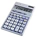 Sharp's Semi-Desk Executive Metal Top Design 12-Digit Calculator