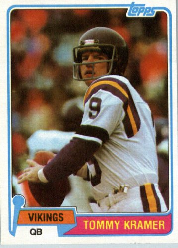 1981 Topps # 461 Tommy Kramer Minnesota Vikings Football Card - In Protective Screwdown Display Case!