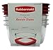 Rubbermaid Premier Food Storage Container, 14-cup Size, Clear. 6 Piece Set.