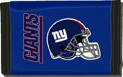 New York Giants NFL Nylon Trifold Wallet