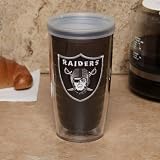 NFL Tervis Tumbler Oakland Raiders 16oz. Black-Clear Color Travel Tumbler