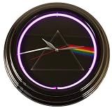 Pink Floyd Dark Side of The Moon Neon Clock