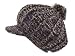 Navy multi toned Hand knitted oversized warm cabbie newsboy hat for women