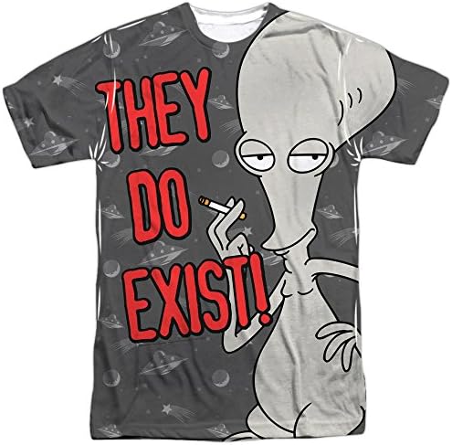 American Dad Adult Animated Sitcom TV Series Do Exist Adult Front Print T-Shirt(XX-Large)