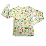 Junk Food - Girls Long Sleeve Sesame Street Thermal Tee Shirt, White, Multi