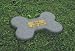 Pet Memorial Marker Stone Dog Bone + Urn {Color=Granite}