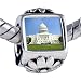 Gold Travel-Washington Dc Photo Flower European Charm Bead Bracelets - Pandora & Bracelet Compatible