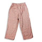 Mis Tee V-Us - Boys Plaid Flannel Pant, Orange, Grey