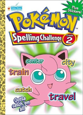 Books: Pokemon Spelling Challenge Grade 2 with EZ Peel Stickers Workbooks With Stickers