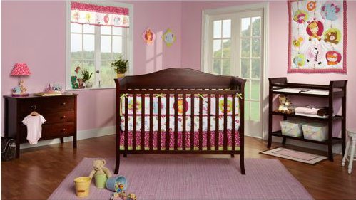 crib side changing table