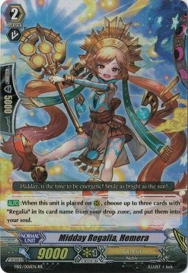 Cardfight!! Vanguard TCG - Midday Regalia, Hemera (EB12/006EN) - Extra Booster Pack 12: Waltz of the Goddess