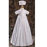 Baby Boys White Silk Convertible Romper Christening Outfit 3M-12M