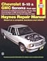 Haynes Chevrolet S-10 & Blazer, Gmc Sonoma & Jimmy, Oldsmobile Bravada, Isuzu Hombre Automotive Repair Manual: 1994 Thru 1998 (Haynes Automotive Repair Manuals)