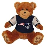 Basic Fun 14 Sitting NFL Bruiser Bear - New England Patriots