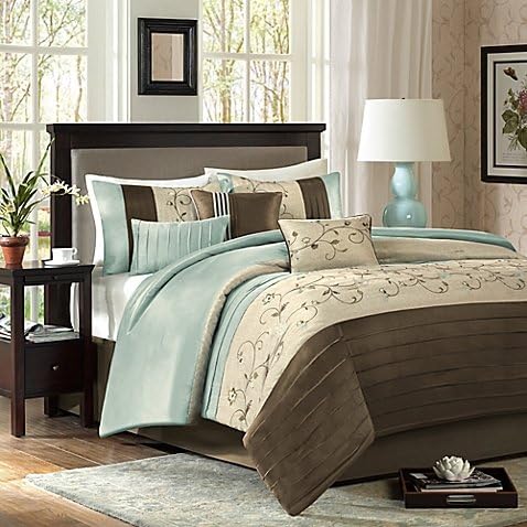 Madison Park Serene King/California King Duvet Cover Set in Blue