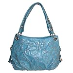 Sophisticated Style Studded Croco Hobo Handbag