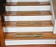 Dean Premium Carpet Stair Treads - Striation Stripes Beige 26" x 9" (Set of 13)