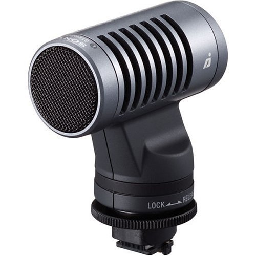 Sony ECMHST1 Stereo Microphone for DCR-HC96, DCR-DVD305, 405, 505, DCR-SR80, 100, HDR-HC3, HC5 & HDR-UX5 Camcorders