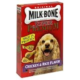 Milk-Bone Super Premium Biscuit, Chicken & Rice Flavor, 19-Ounce Boxes (Pack of 6)